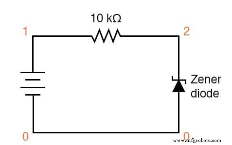 稳压二极管电压调节实验:12V 齐纳二极管特性测试