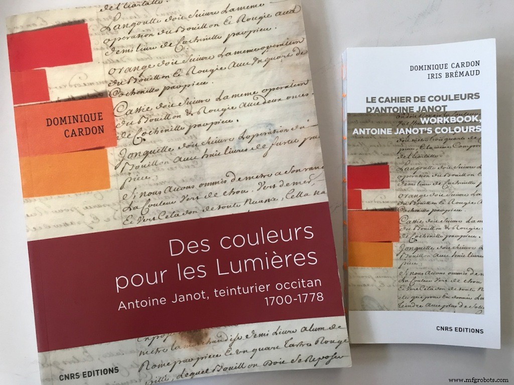 Dominique Cardon发布工作手册《Antoine Janot的色彩》:18世纪法国染色实用指南