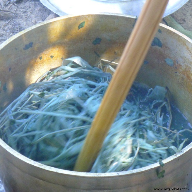 掌握鲜叶靛蓝染色:一种可持续的方法