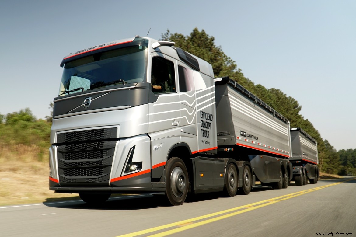 巴西Gatron为Volvo效率概念卡车制造玻璃钢导流罩