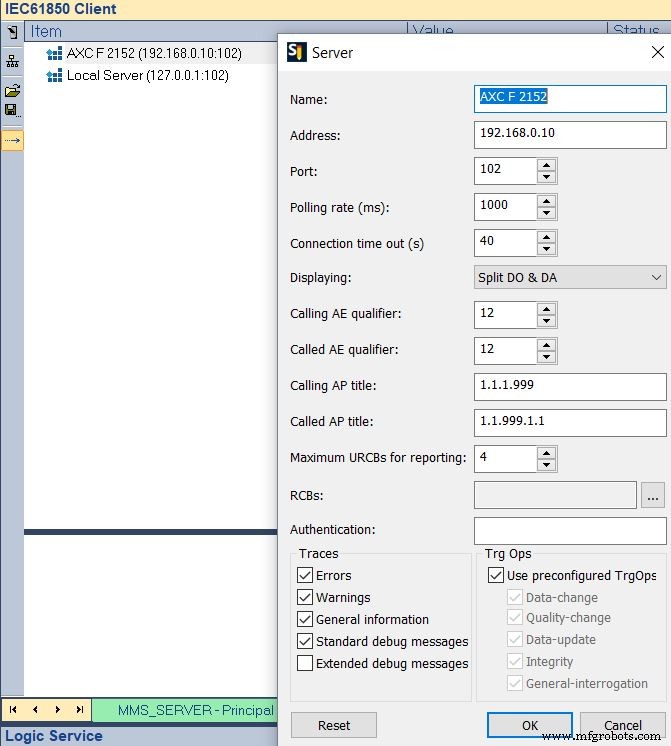 Straton 教程 2：掌握 IEC 61850 中的 MMS 通信
